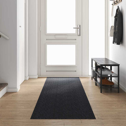 vidaXL Carpet Runner Anthracite 80 x 400 cm Fabric 1