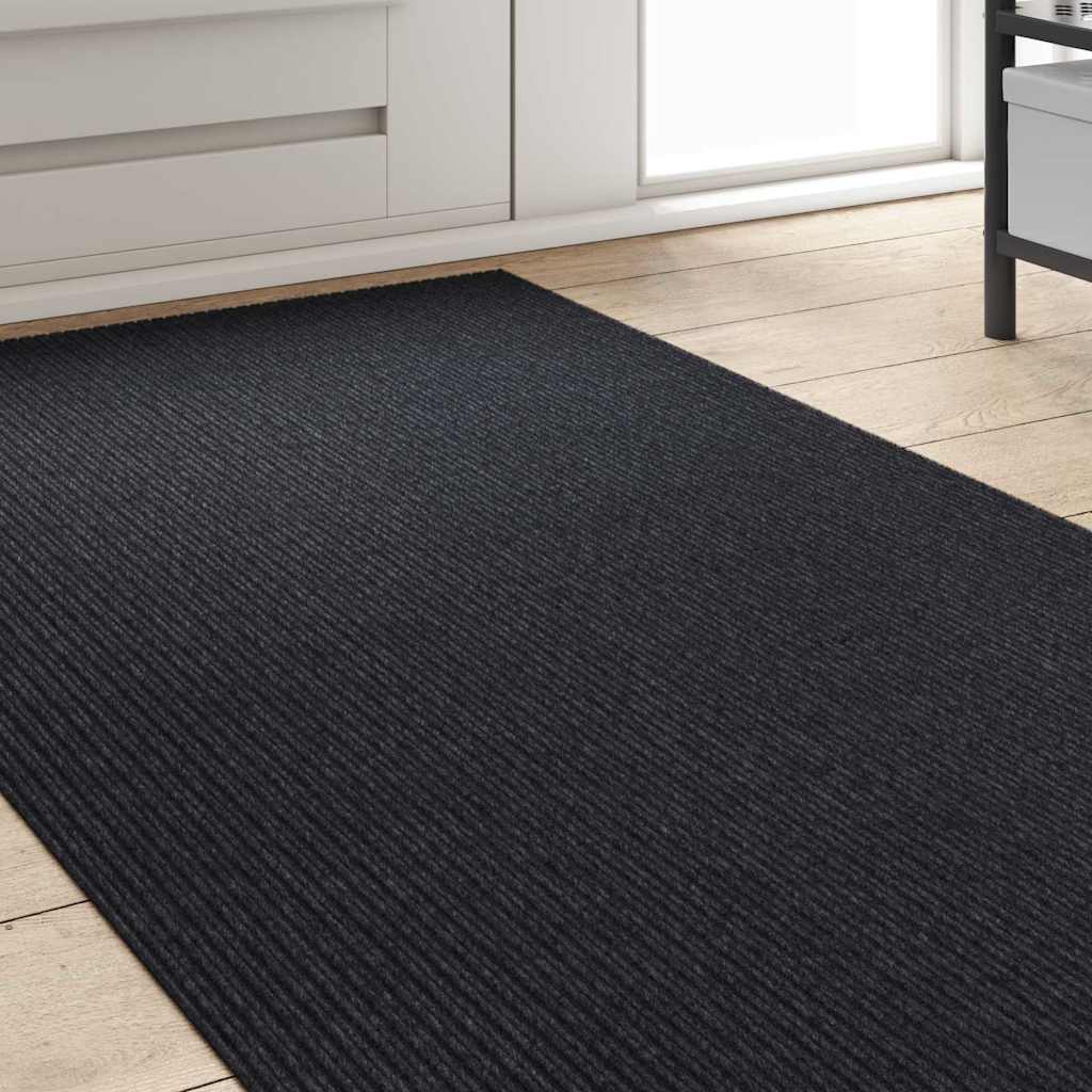 vidaXL Carpet Runner Anthracite 80 x 500 cm Fabric 3