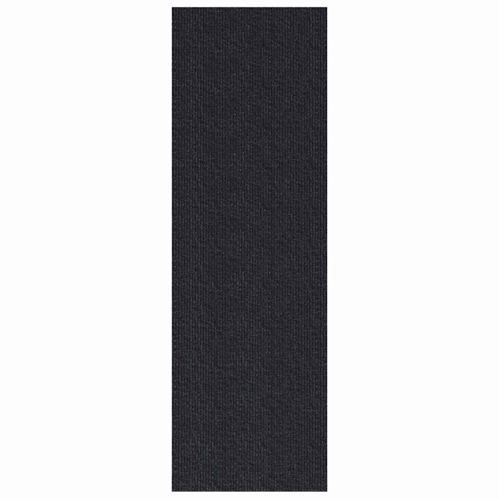 vidaXL Carpet Runner Anthracite 80 x 500 cm Fabric 2