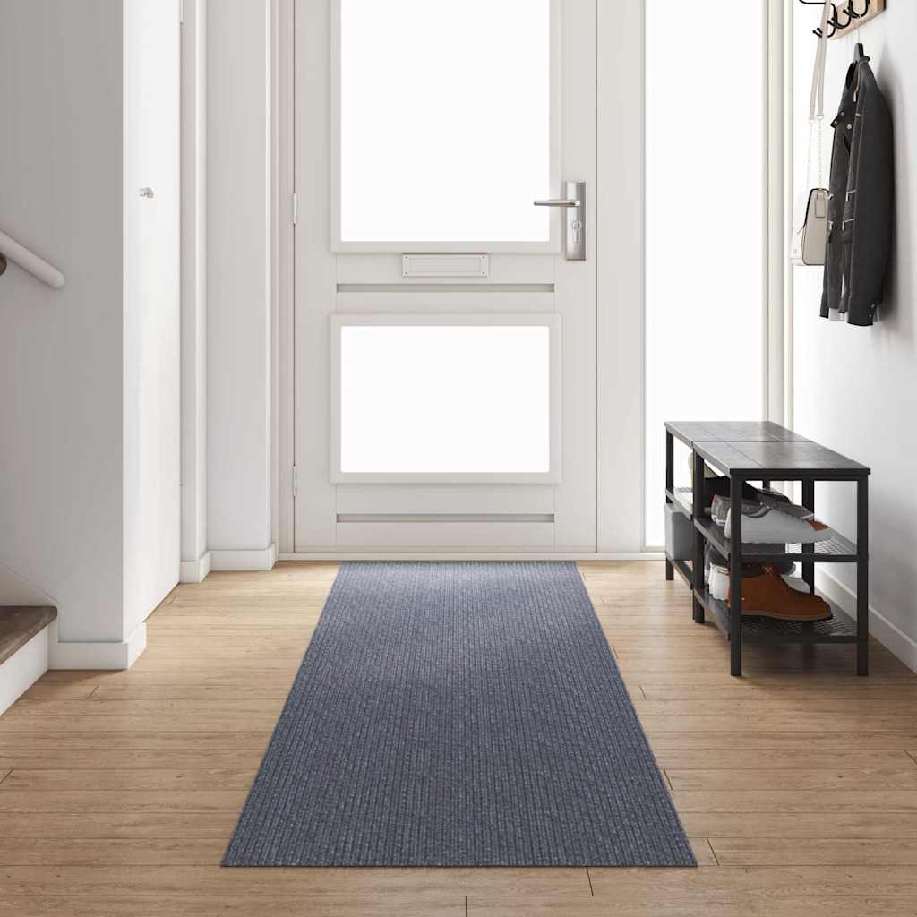 vidaXL Carpet Runner Light Grey 80 x 400 cm Fabric 1