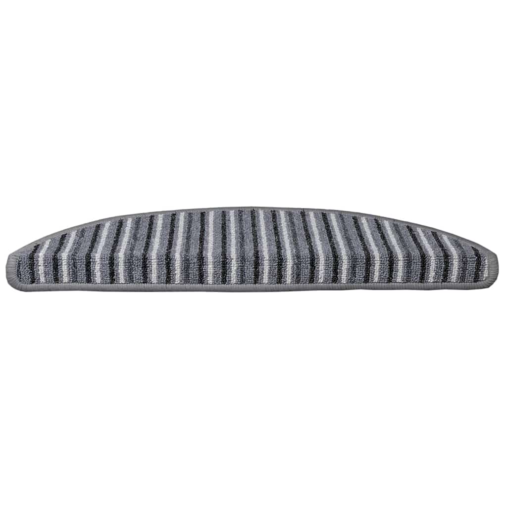 vidaXL Self-adhesive Stair Mats 15 pcs 56 x 17 x 3 cm Non-Slip Grey 5