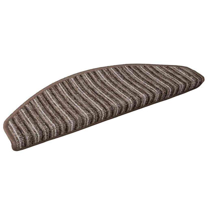 vidaXL Self-adhesive Stair Mats 15 pcs 65 x 21 x 4 cm Non-Slip Brown 2