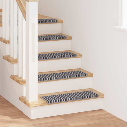 vidaXL Self-adhesive Stair Mats 15 pcs 65 x 21 x 4 cm Non-Slip Grey 1