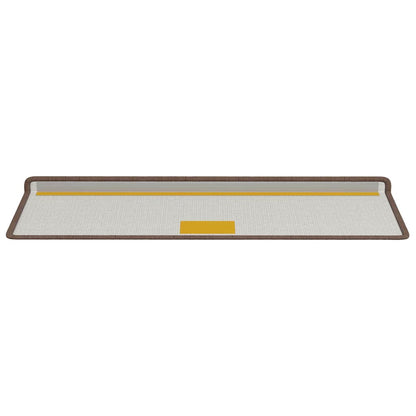 vidaXL Self-adhesive Stair Mats 15 pcs 65 x 21 x 4 cm Non-Slip Brown 6