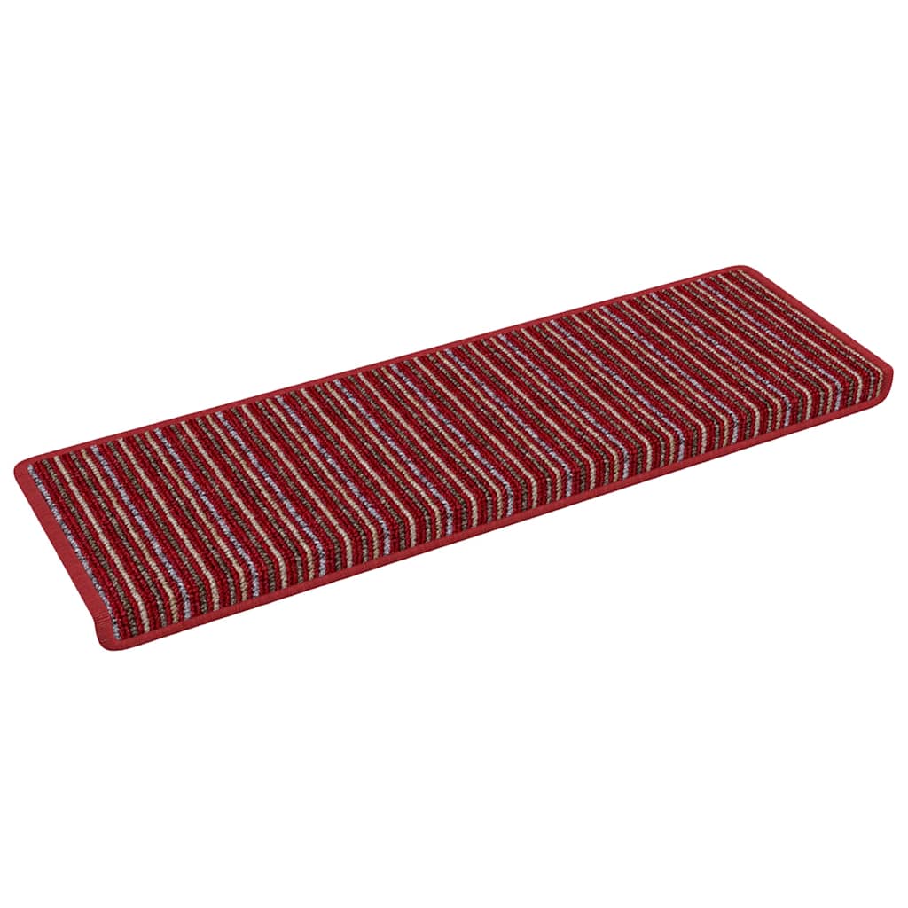 vidaXL Self-adhesive Stair Mats 15 pcs 65 x 21 x 4 cm Non-Slip Red 2