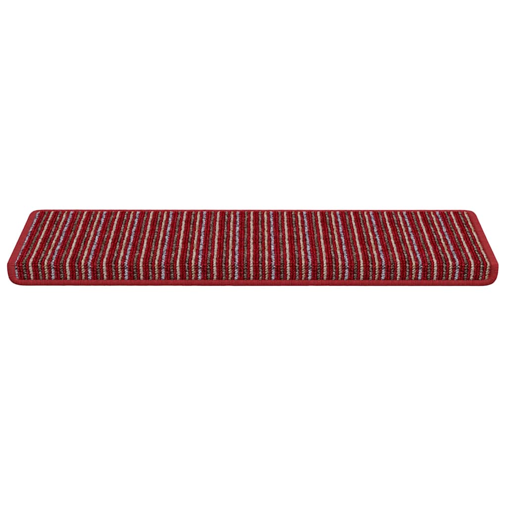 vidaXL Self-adhesive Stair Mats 15 pcs 65 x 21 x 4 cm Non-Slip Red 5