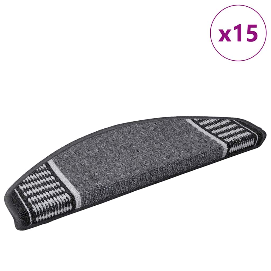 vidaXL Self-adhesive Stair Mats 15 pcs 65 x 21 x 4 cm Non-Slip 3