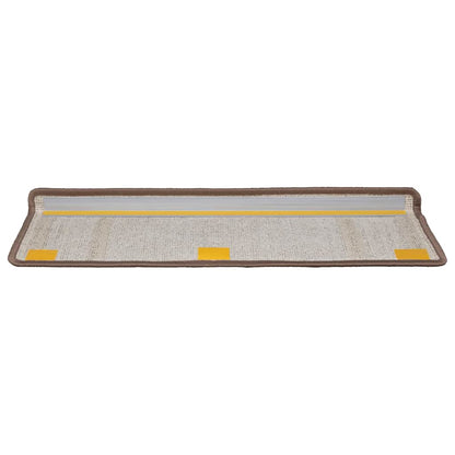 vidaXL Self-adhesive Stair Mats 15 pcs 65 x 21 x 4 cm Non-Slip Brown 6