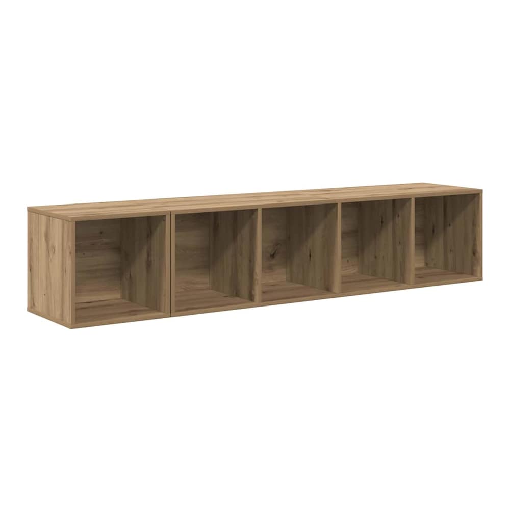2 Piece TV Cabinet Set Engineered Wood Artisan oak