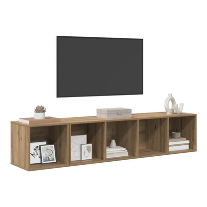 2 Piece TV Cabinet Set Engineered Wood Artisan oak