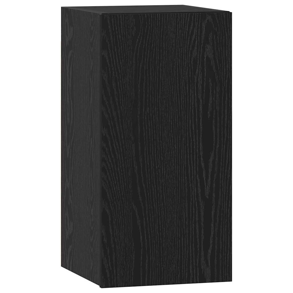 TV Cabinet Engineered Wood Black oak