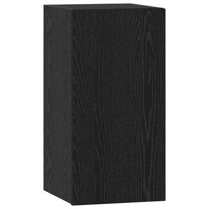 TV Cabinet Engineered Wood Black oak
