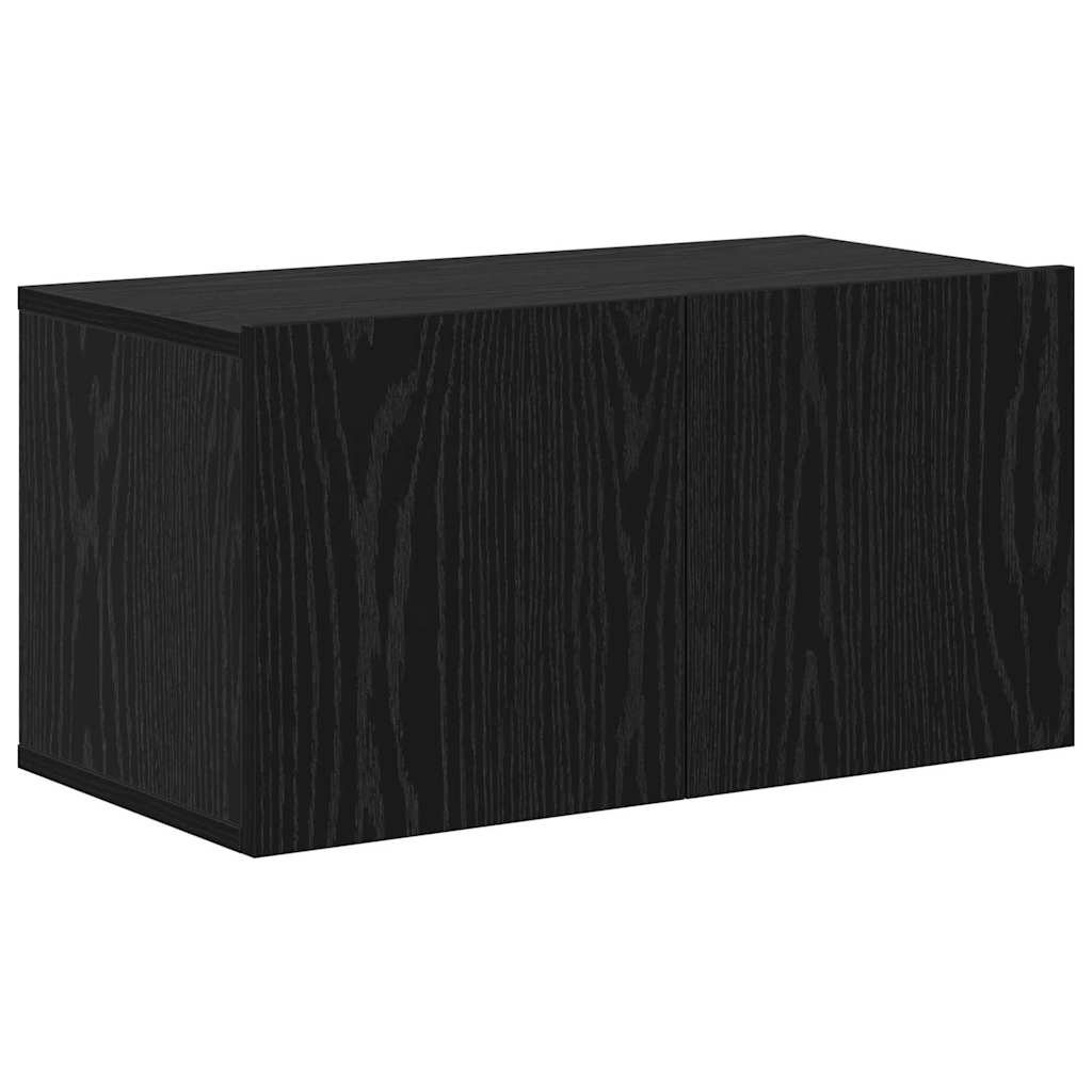TV Cabinet Engineered Wood Black oak