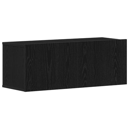 6 Piece TV Cabinet Set Engineered Wood Height 60 cm Black oak