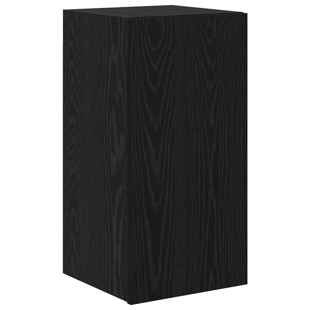 TV Cabinet Engineered Wood Black oak