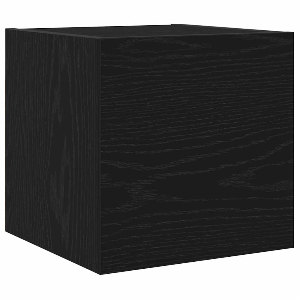 TV Cabinet Engineered Wood Black oak