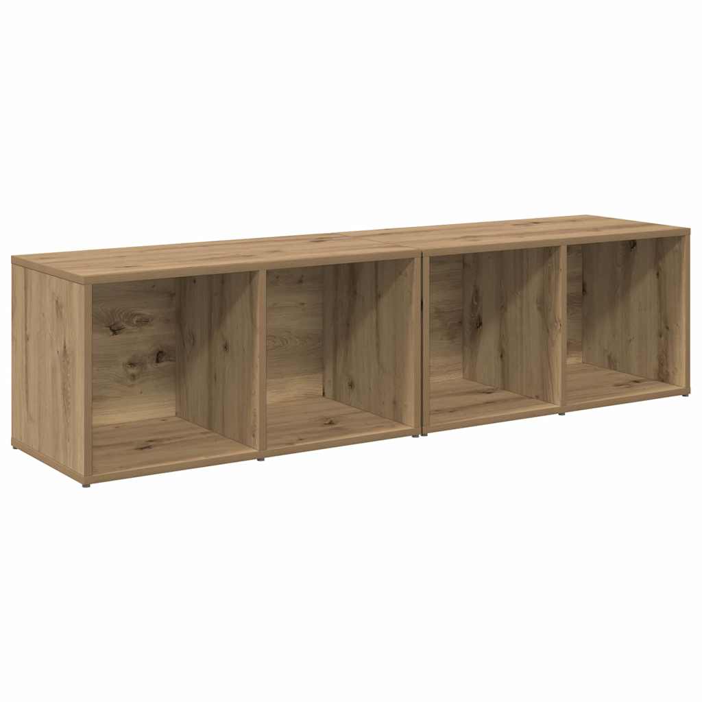 vidaXL TV Cabinet Set 2 pcs Artisan Oak Engineered Wood 2