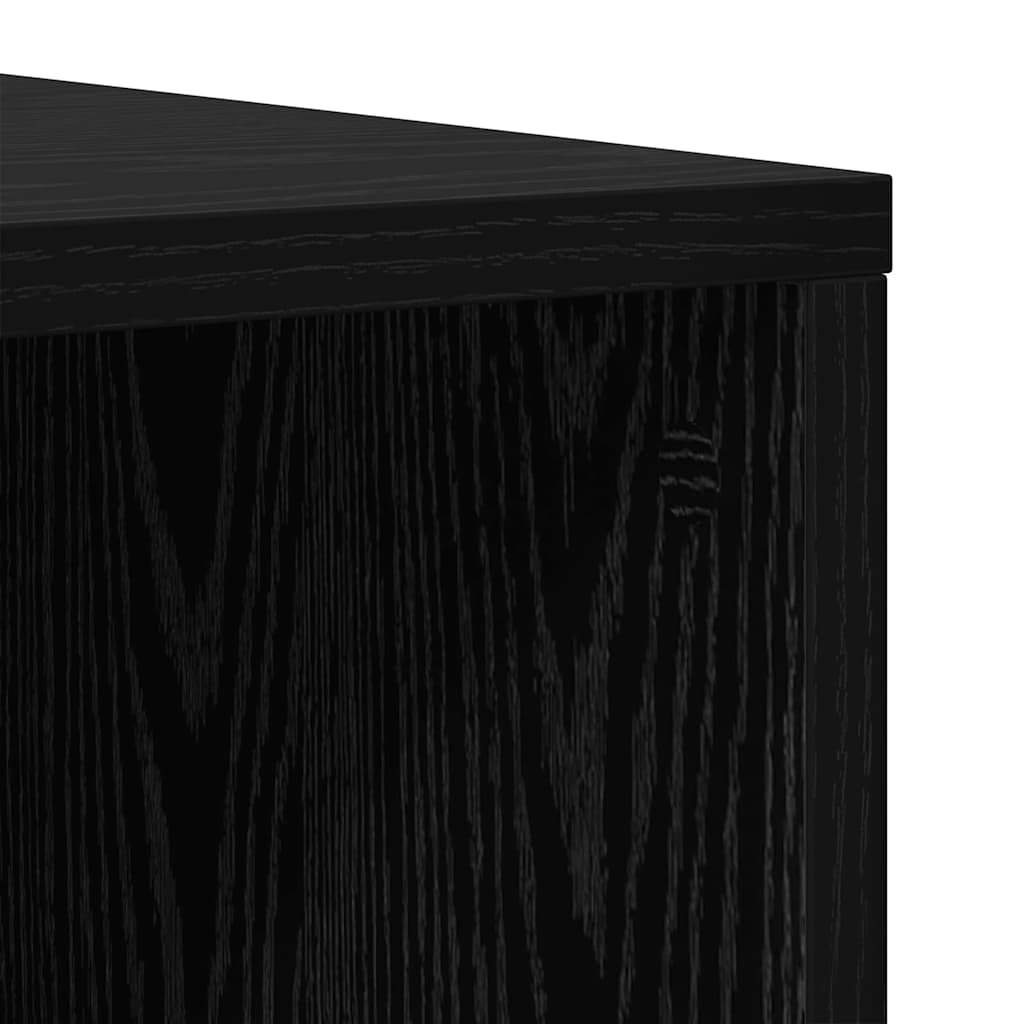 TV Cabinet Engineered Wood Black oak