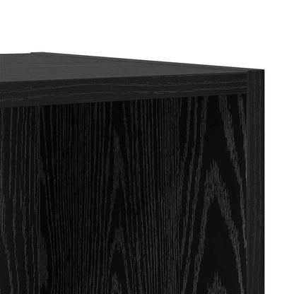 vidaXL TV Cabinet Set 2 pcs Black Oak Engineered Wood 6