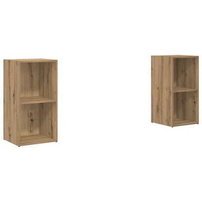 vidaXL TV Cabinet Set 2 pcs Artisan Oak Engineered Wood 2