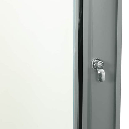 vidaXL Network Cabinet with Storage Grey 60 x 45 x 35 cm Steel 6