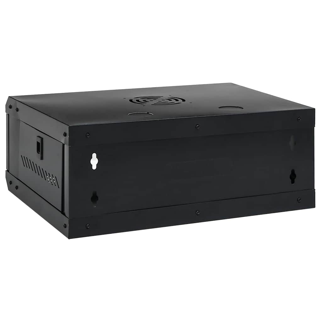 vidaXL Network Cabinet with Storage Black 53 x 45 x 21 cm Steel 5