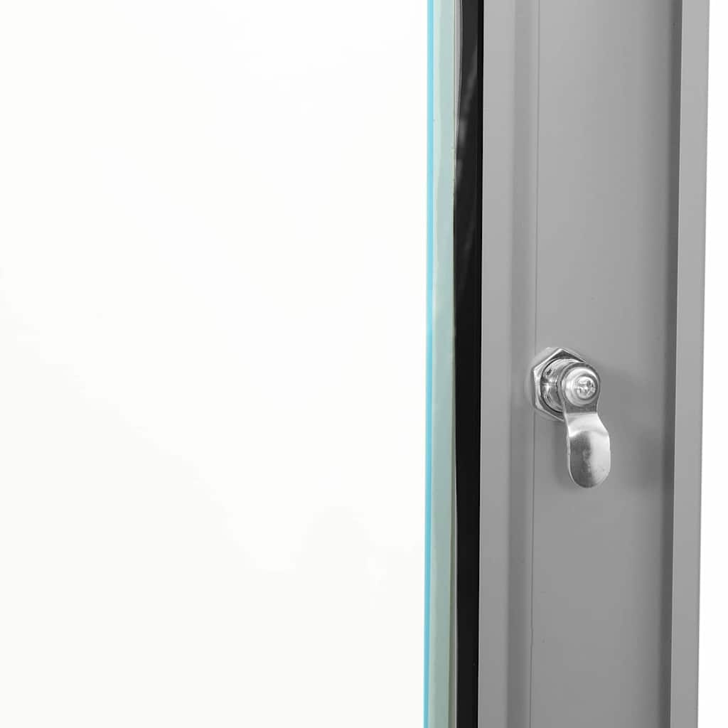 vidaXL Network Cabinet with Storage Grey 53 x 35 x 21 cm Steel 6