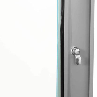 vidaXL Network Cabinet with Storage Grey 53 x 35 x 21 cm Steel 6