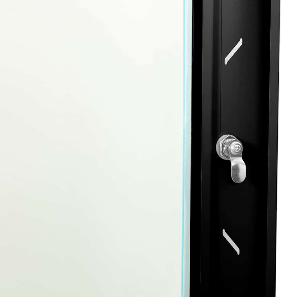 vidaXL Network Cabinet with Storage Black 53 x 60 x 30 cm Steel 6