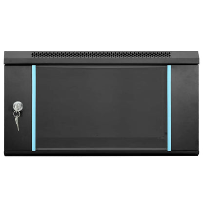 vidaXL Network Cabinet with Storage Black 53 x 60 x 30 cm Steel 3