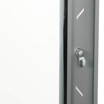vidaXL Network Cabinet with Storage Grey 53 x 45 x 30 cm Steel 6