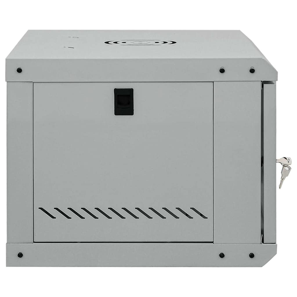 vidaXL Network Cabinet with Storage Grey 53 x 45 x 30 cm Steel 4