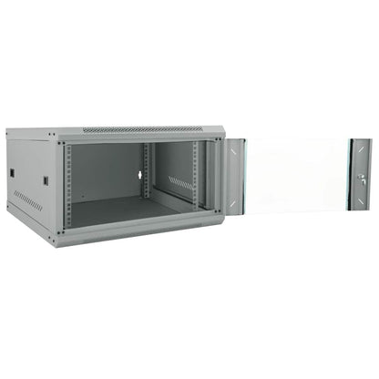 vidaXL Network Cabinet with Storage Grey 53 x 60 x 30 cm Steel 2