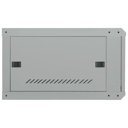 vidaXL Network Cabinet with Storage Grey 53 x 60 x 30 cm Steel 4
