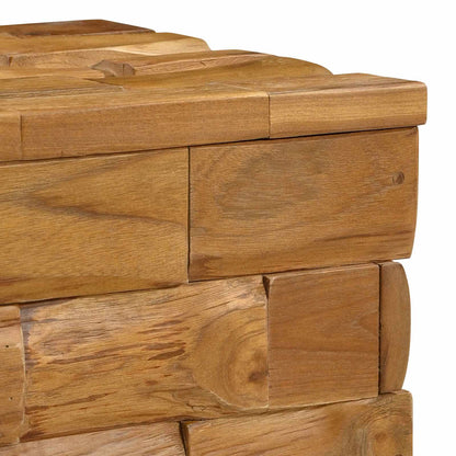 vidaXL Storage Stool Brown 40 x 40 x 45 cm Solid Teak Wood 6