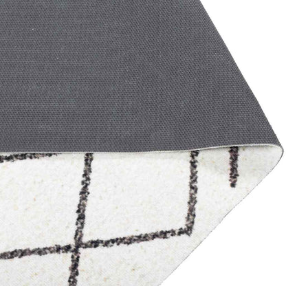 vidaXL Kitchen Rug White 300 x 60 cm Velvet 4