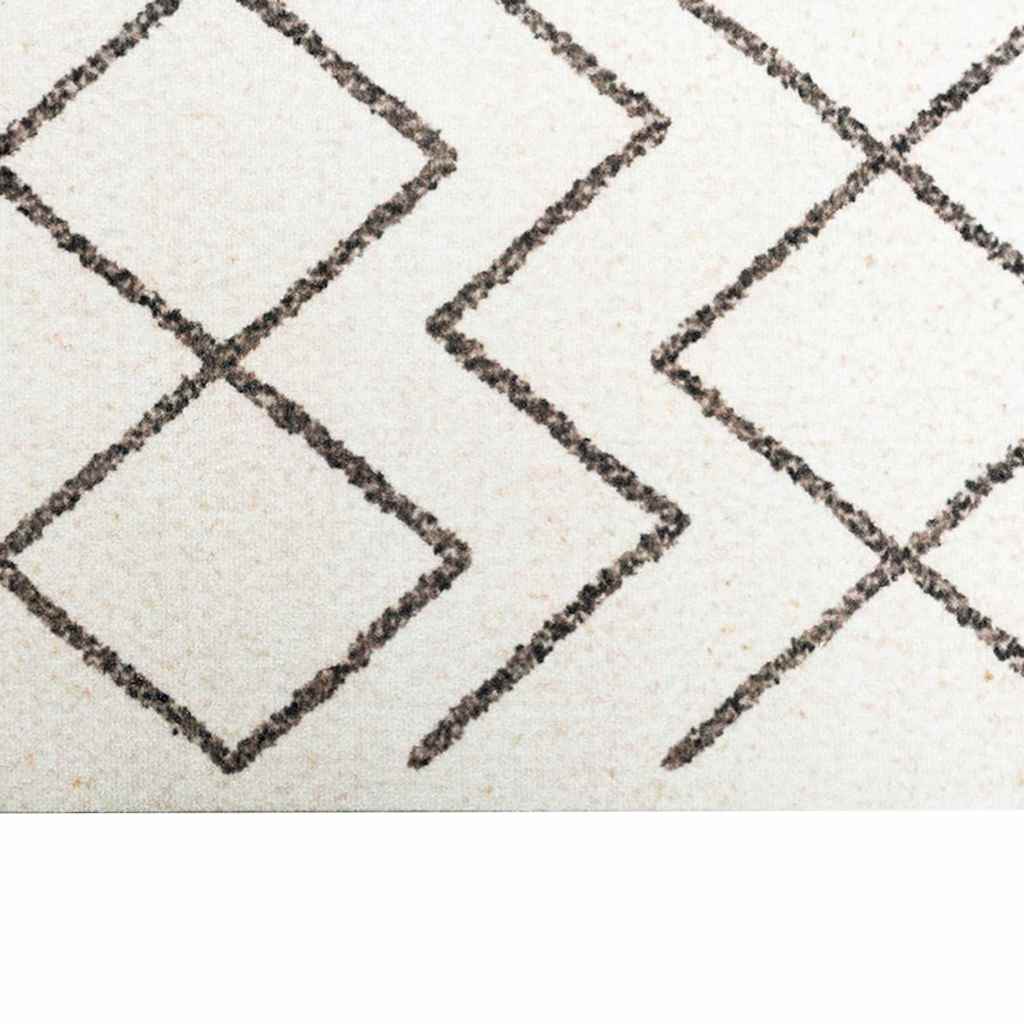 vidaXL Kitchen Rug White 300 x 60 cm Velvet 5