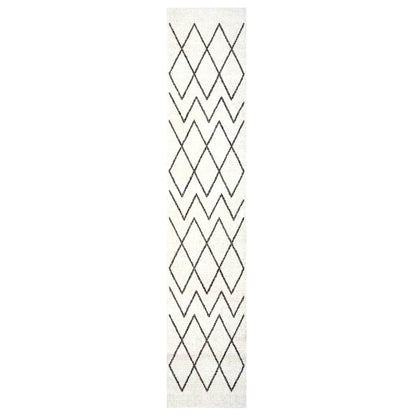 vidaXL Kitchen Rug White 300 x 60 cm Velvet 2