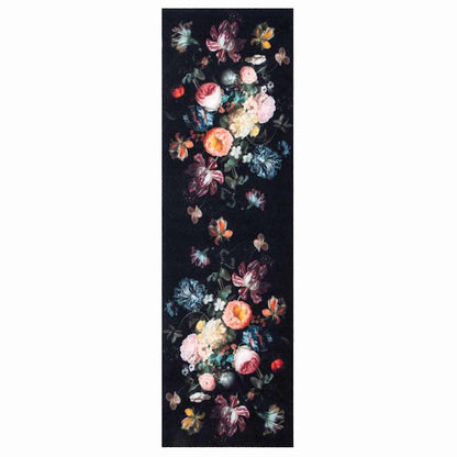 vidaXL Kitchen Rug Black 300 x 60 cm Velvet 2