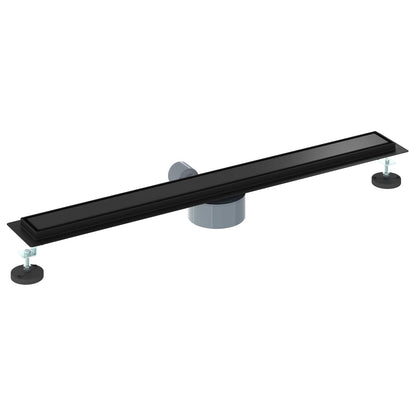vidaXL Shower Drain 2-in-1 with 360° Siphon Black 80 cm 6