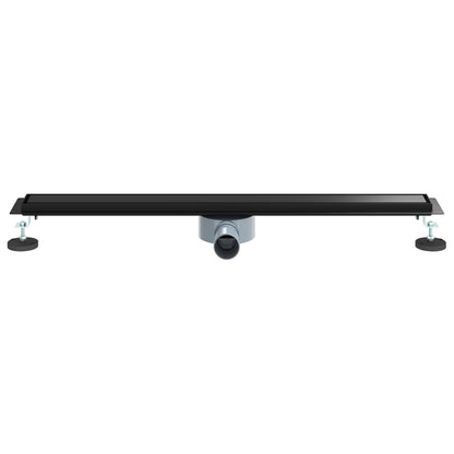 vidaXL Shower Drain 2-in-1 with 360° Siphon Black 80 cm 4