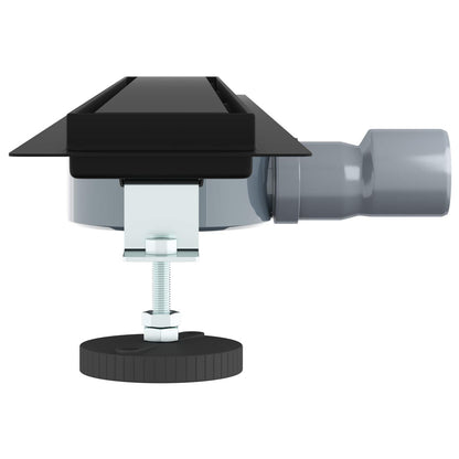 vidaXL Shower Drain 2-in-1 with 360° Siphon Black 80 cm 5