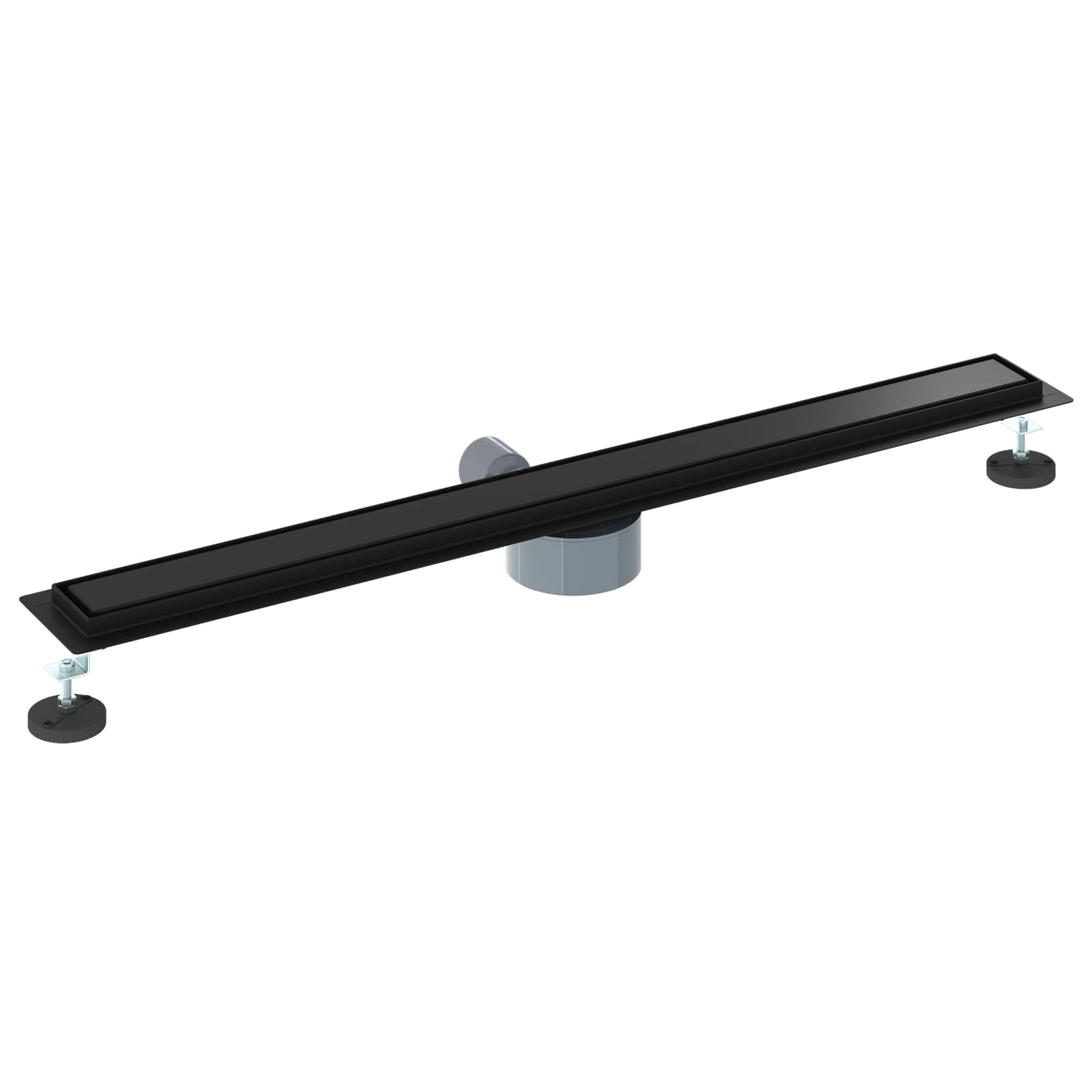 vidaXL Shower Drain 2-in-1 with 360° Siphon Black 90 cm 6