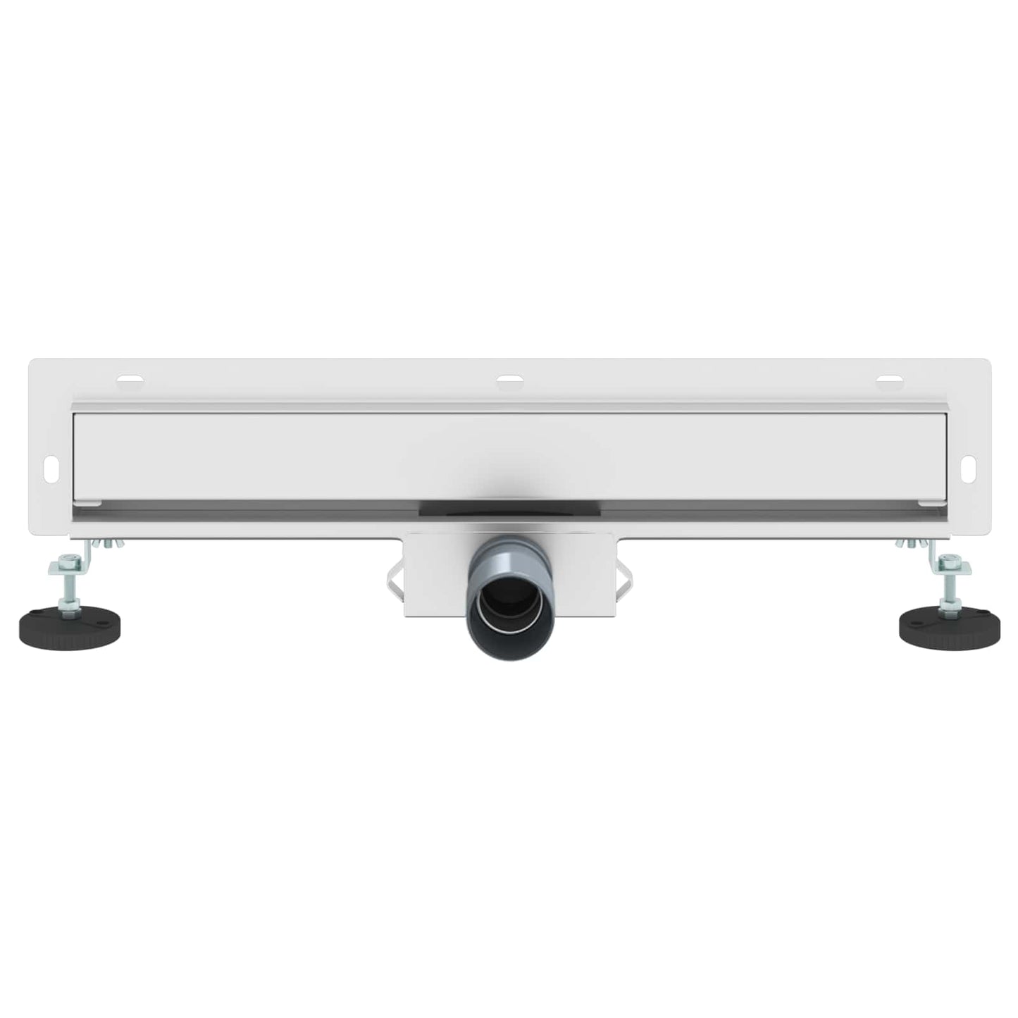 vidaXL Wall Mounted Shower Drain Silver 50 cm Stainless Steel 304 4