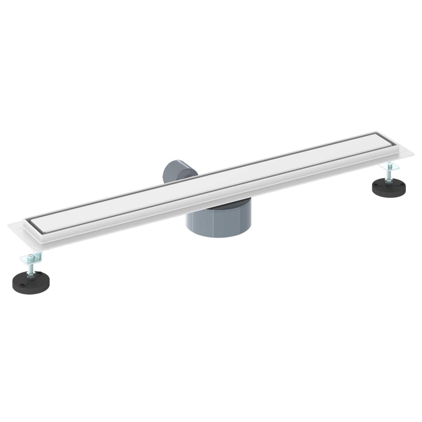 vidaXL Shower Drain 2-in-1 with 360° Siphon Silver 70 cm 6
