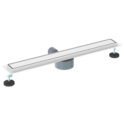 vidaXL Shower Drain 2-in-1 with 360° Siphon Silver 70 cm 6