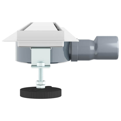 vidaXL Shower Drain 2-in-1 with 360° Siphon Silver 70 cm 5