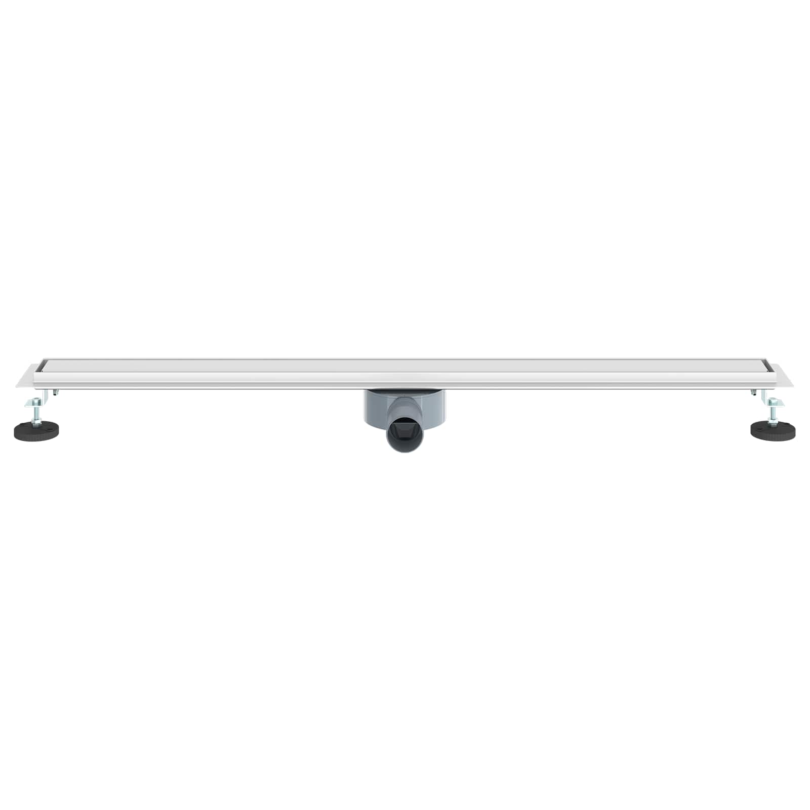 vidaXL Shower Drain 2-in-1 with 360° Siphon Silver 100 cm 4