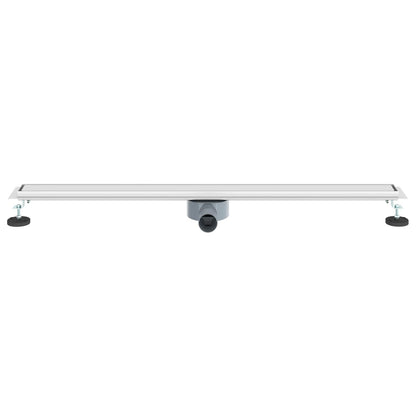 vidaXL Shower Drain 2-in-1 with 360° Siphon Silver 100 cm 4