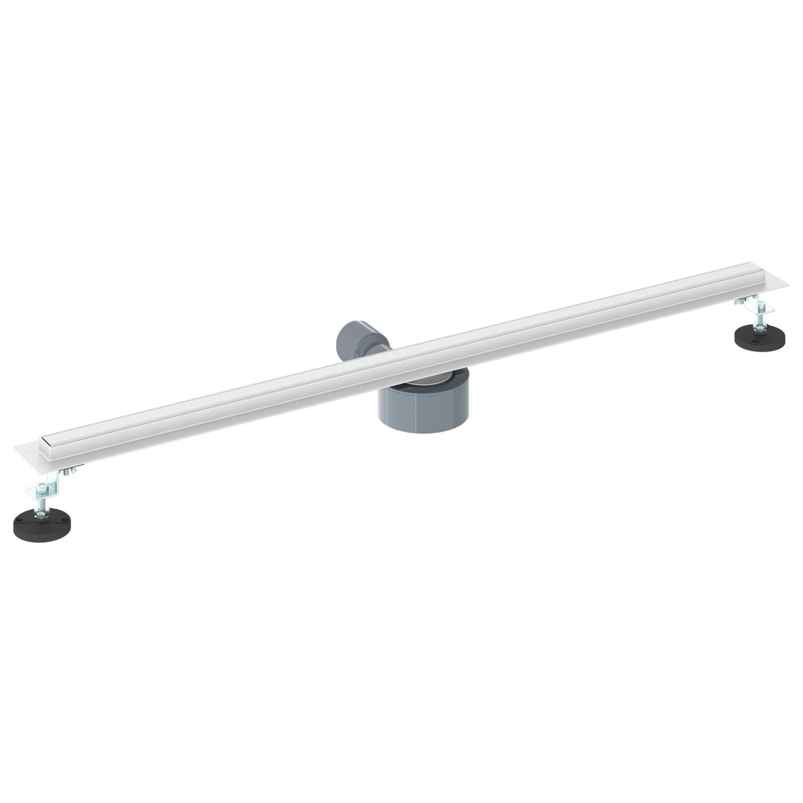 vidaXL 360° Shower Drain with Slim Model Silver 90 cm 6